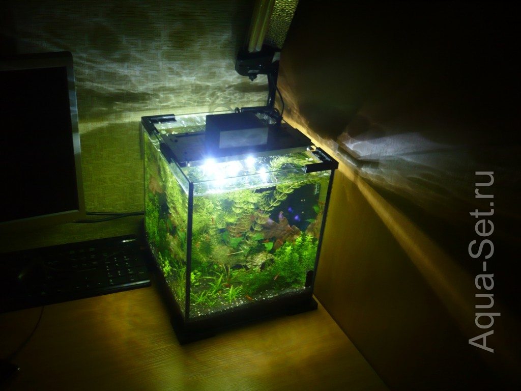 Переделка светильника от нано куба Aquael Shrimp Set 20
