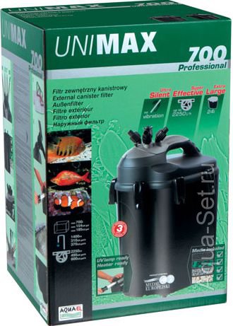 что лучше Aquael Unimax 700 Professional Акваэль Юнимакс 700 внешний фильтр, 2250 л/ч